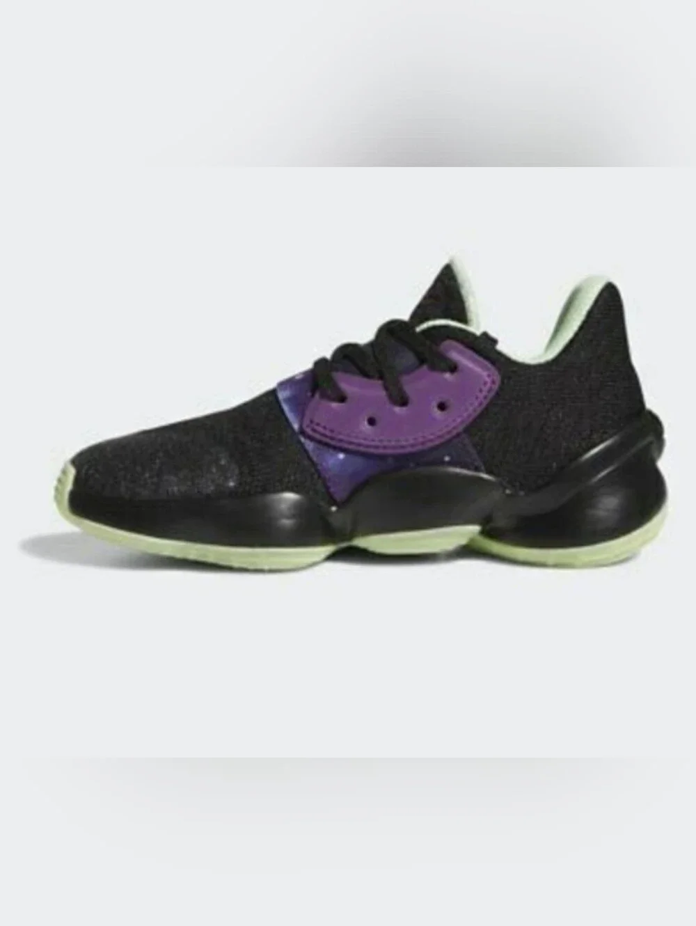 Adidas *James Harden* Vol 4  Kids Black & Purple Galaxy Sneakers